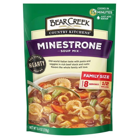 Bear Creek Soup Mix Minestrone 8.4 oz (Pack of 6)