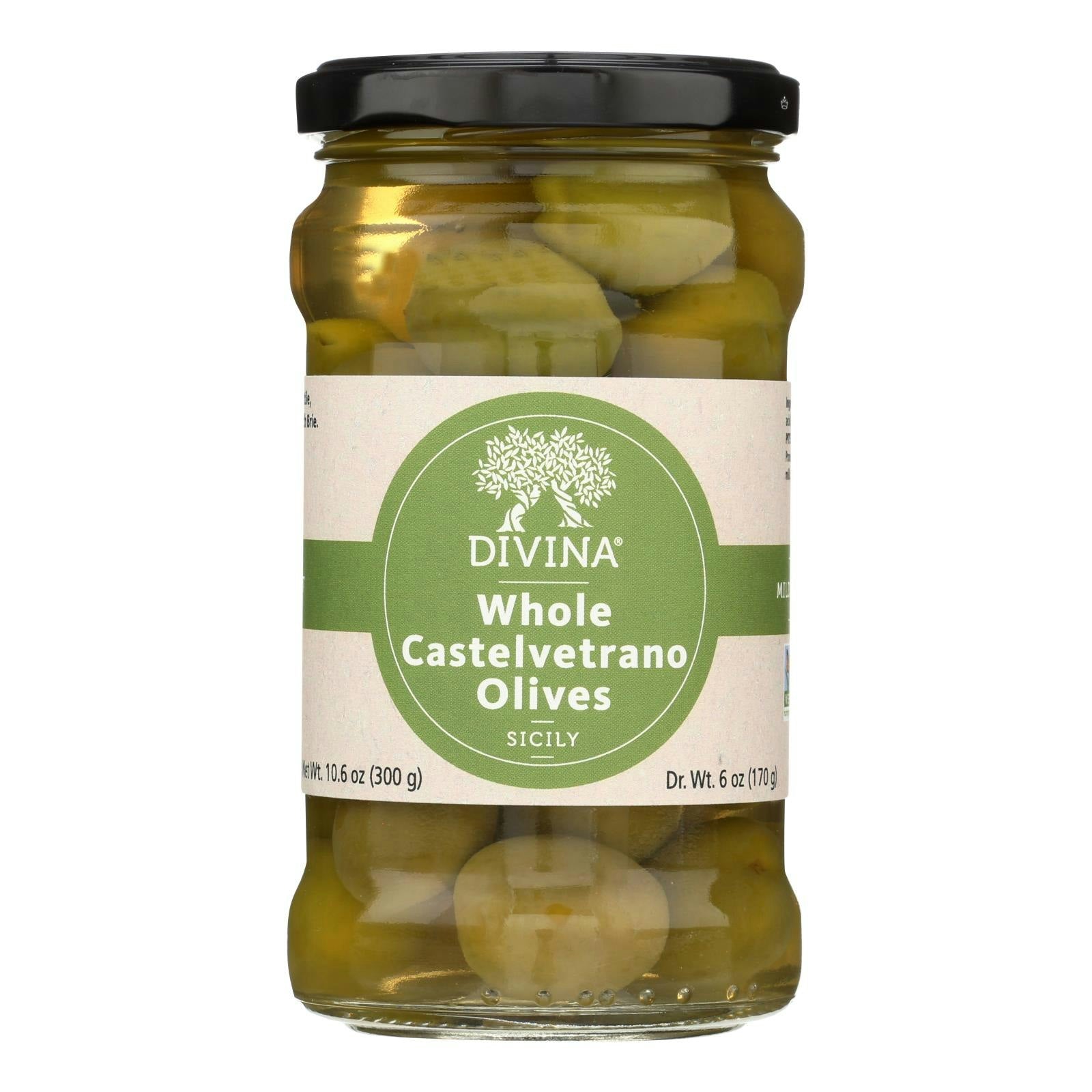 Divina - Castelvetrano Olives 10.6 oz (Pack of 6)