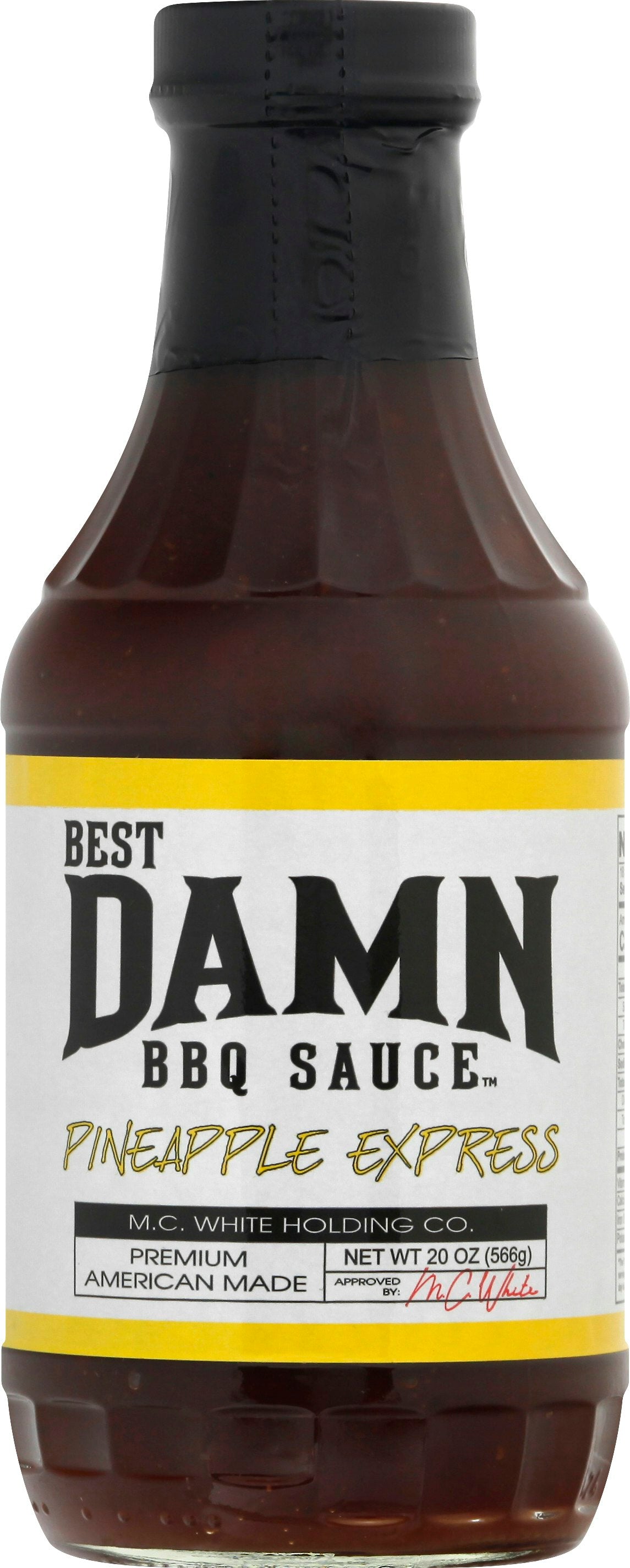 Best Damn BBQ Sauce Sauce BBQ Pineapple Express 20 Oz (Pack of 6)