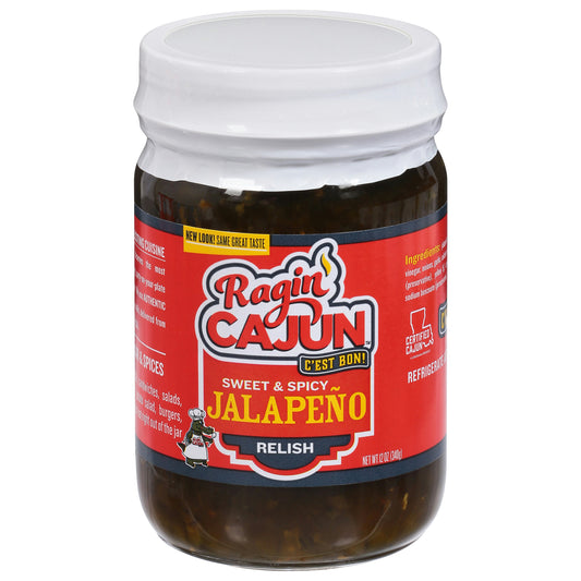 Ragin Cajun Relish Jalapeno 12 Oz (Pack of 12)