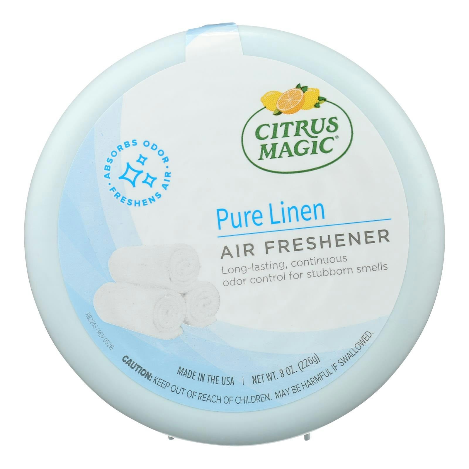 Citrus Magic Solid Air Freshener - Pure Linen 8 oz (Pack of 6)