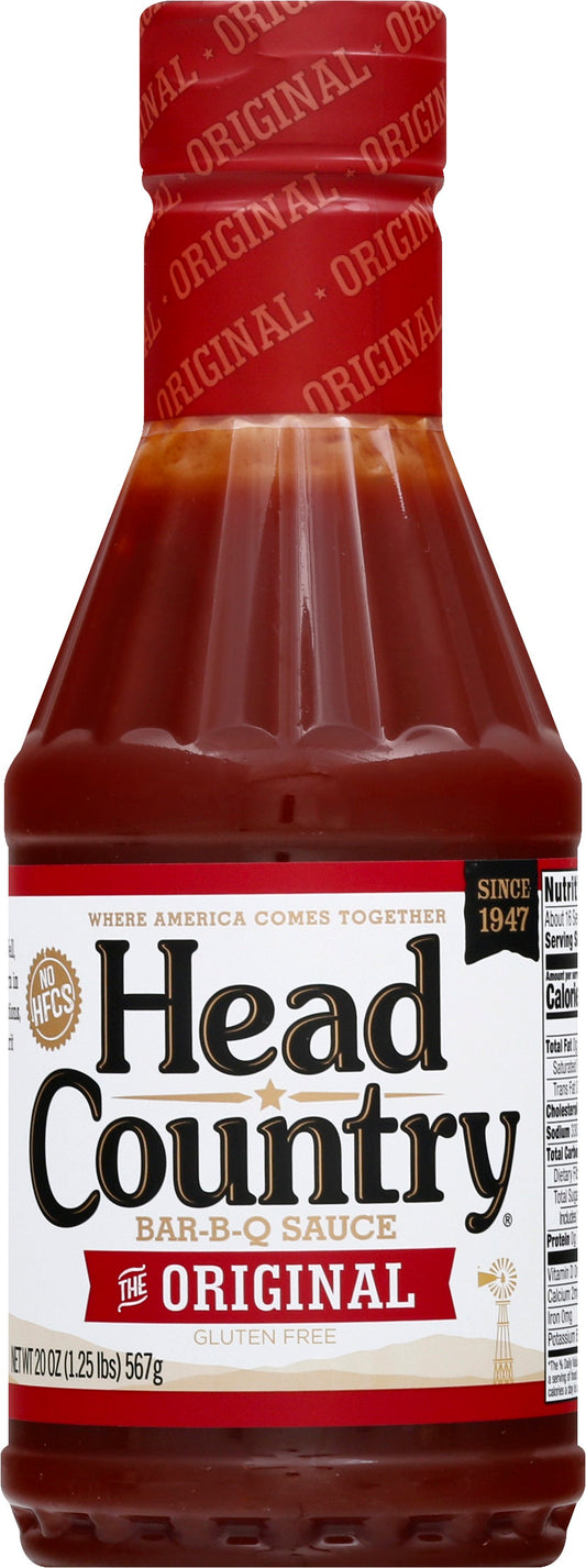 Head Country Sauce BBQ Original 20 Oz (Pack of 6)