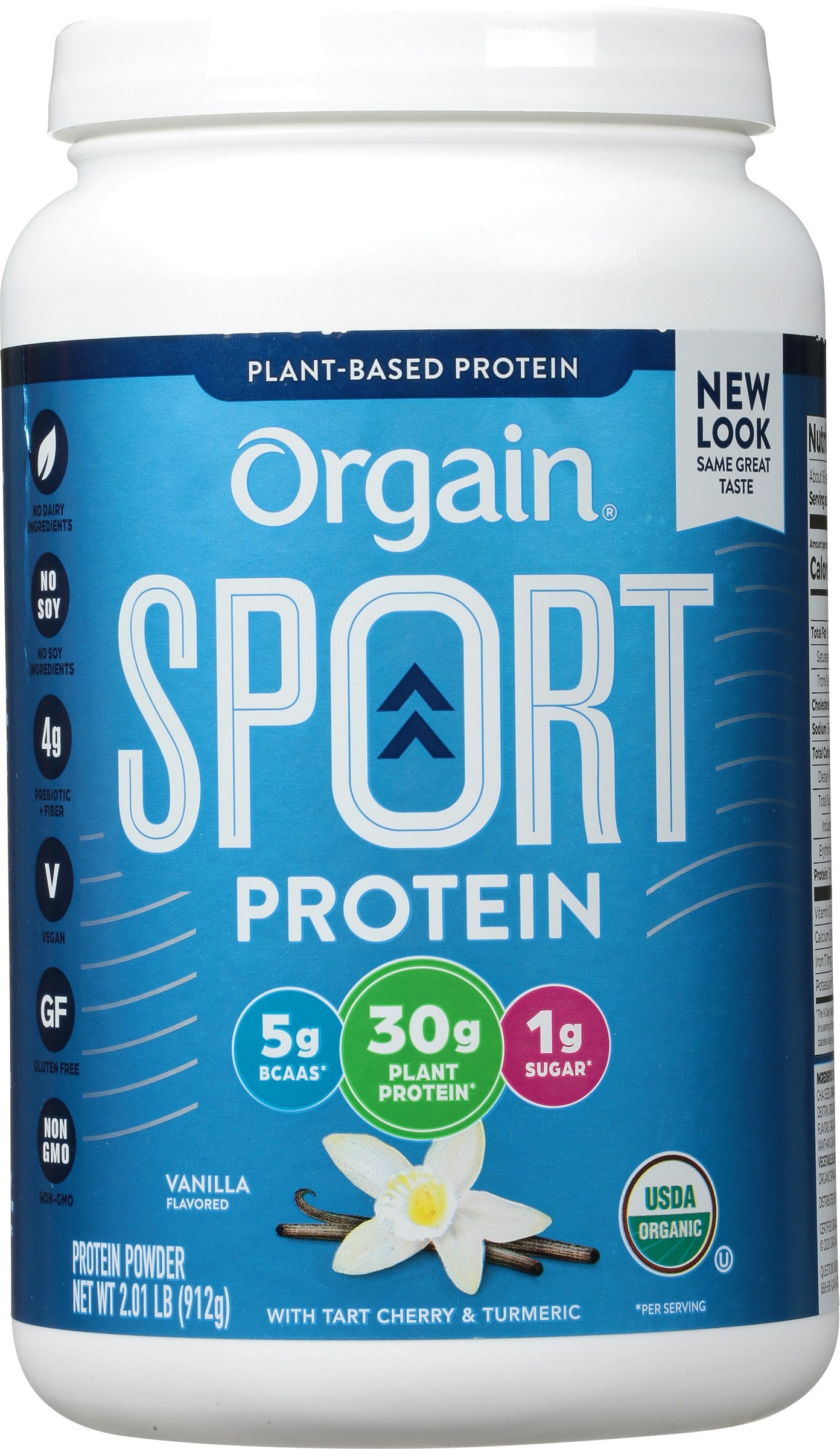 Orgain Sport Protein Powder Vanilla Organic 2.01 Lb