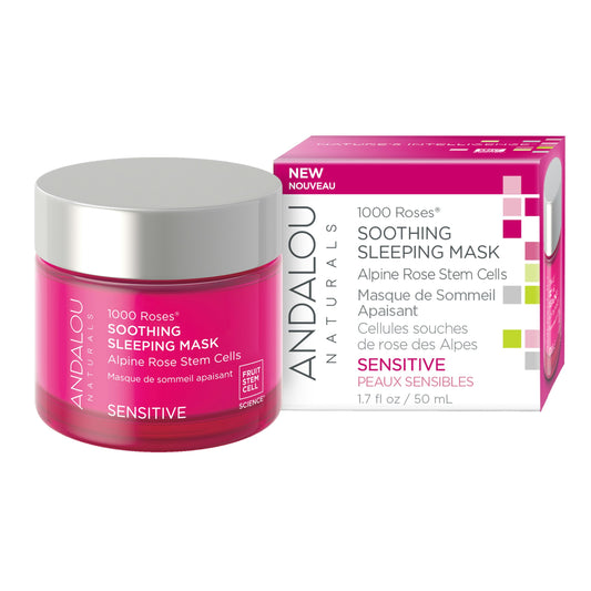 Andalou Naturals Mask Sleep Roses Soothing 1.7 Fo