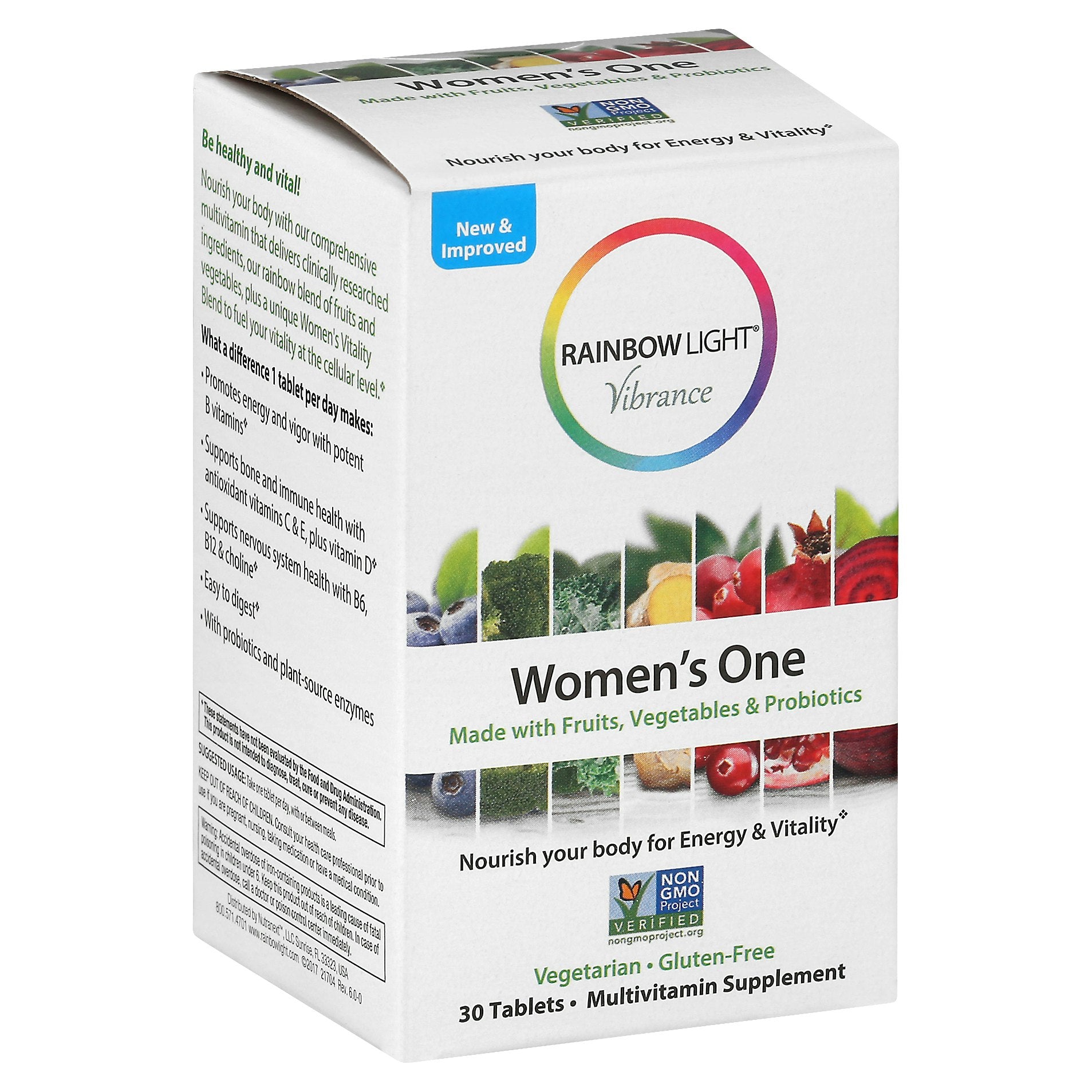 Rainbow Light Vibrance Womens One Multivitamin Tablet - 30 count per pack