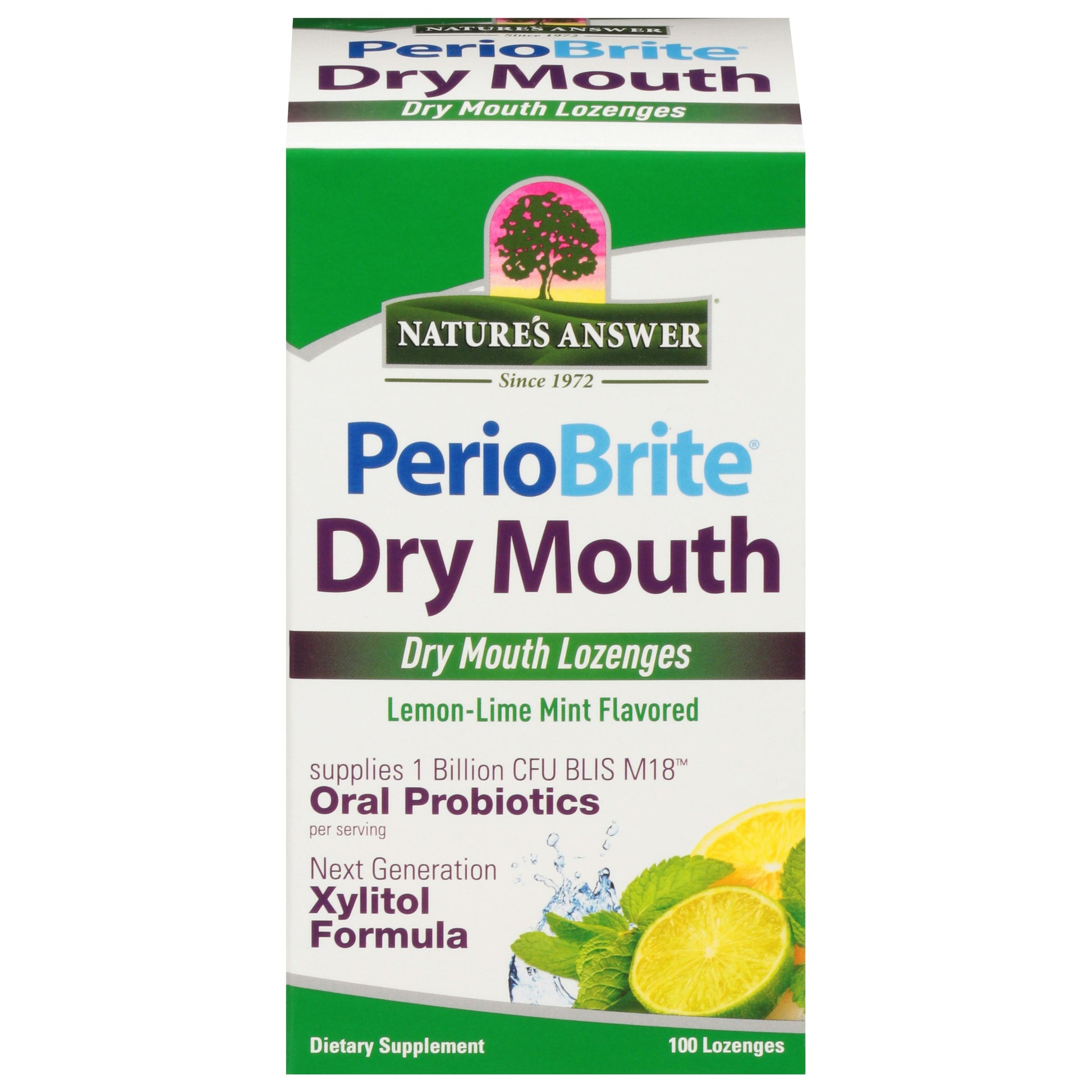 Natures Answer Lozenges Dry Mouth Lemon 100 Tablets