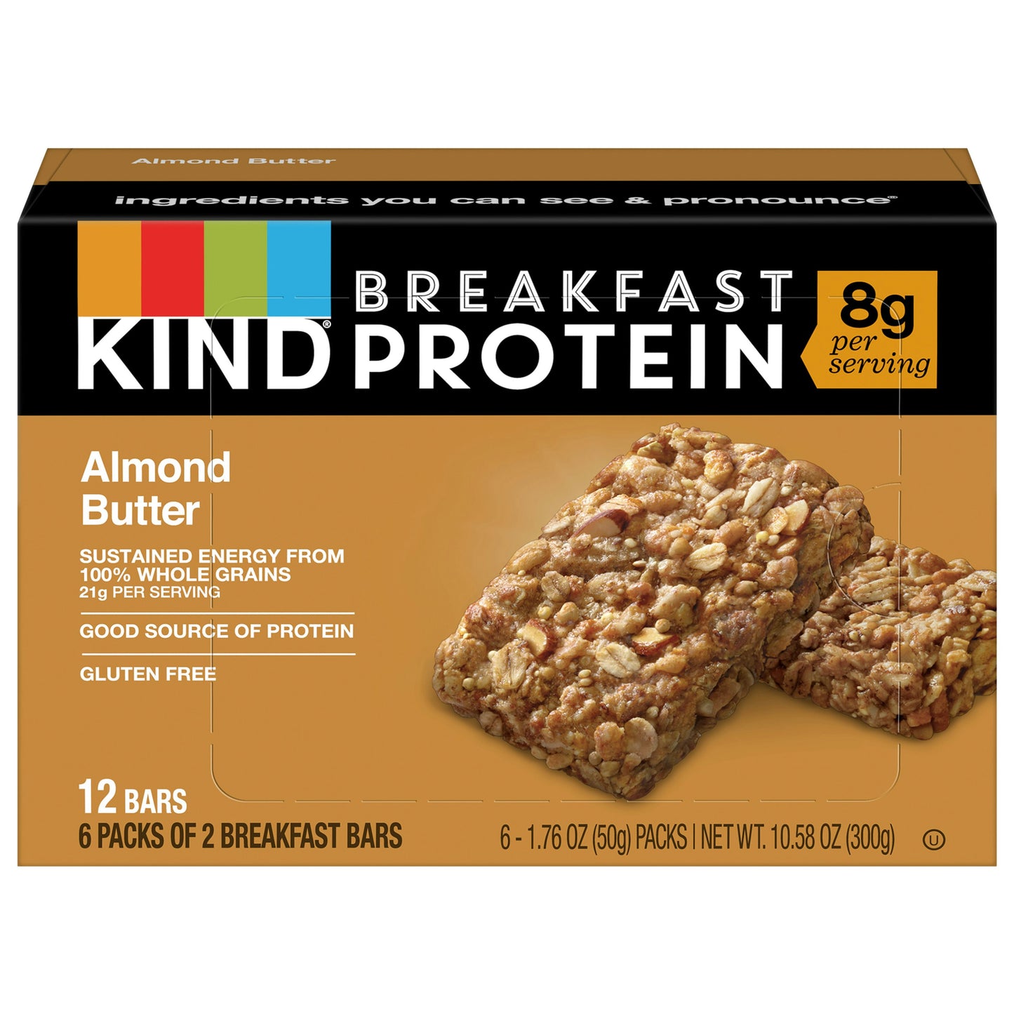 Kind Bar Beef Protein Almond Butter 10.58 Oz Pack of 5