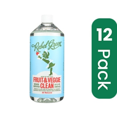 Rebel Green Clean Refill - Fruit and Veggie 34 fl. oz (Pack of 12)