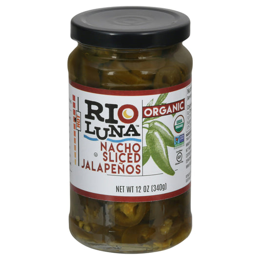 Rio Luna Peppers Jalapeno Organic Sliced Nacho 12 oz (Pack of 12)