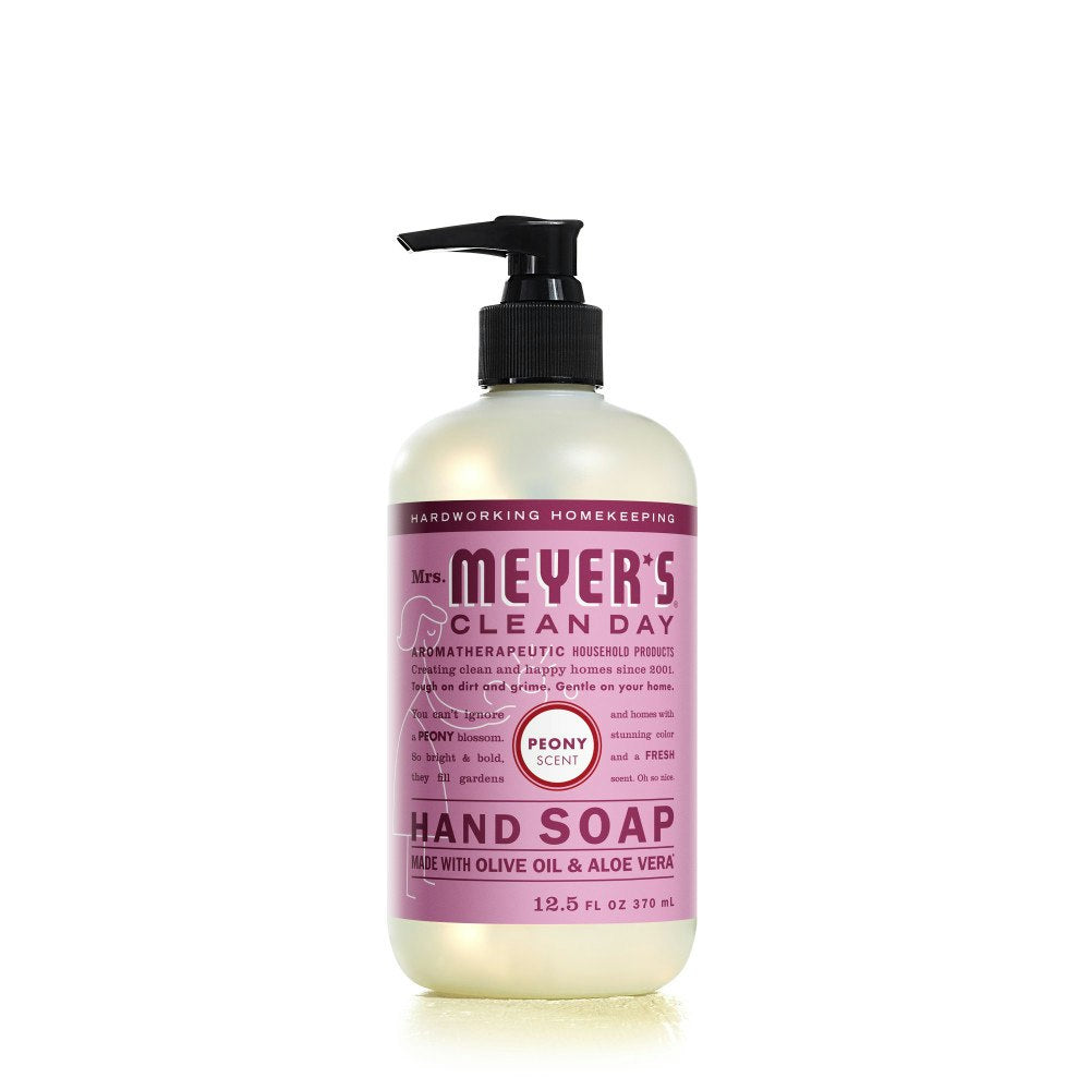 Mrs Meyers Clean Day Soap Hand Liquid Peony 12.5 Fl Oz (Pack Of 6)