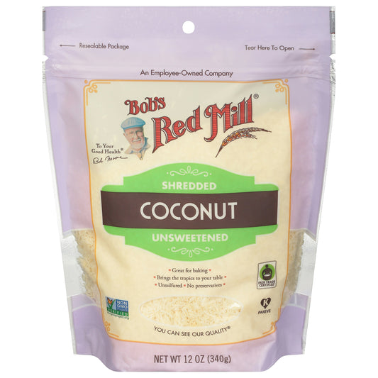 Bobs Red Mill Coconut Shredded 12 oz (Pack of 4)