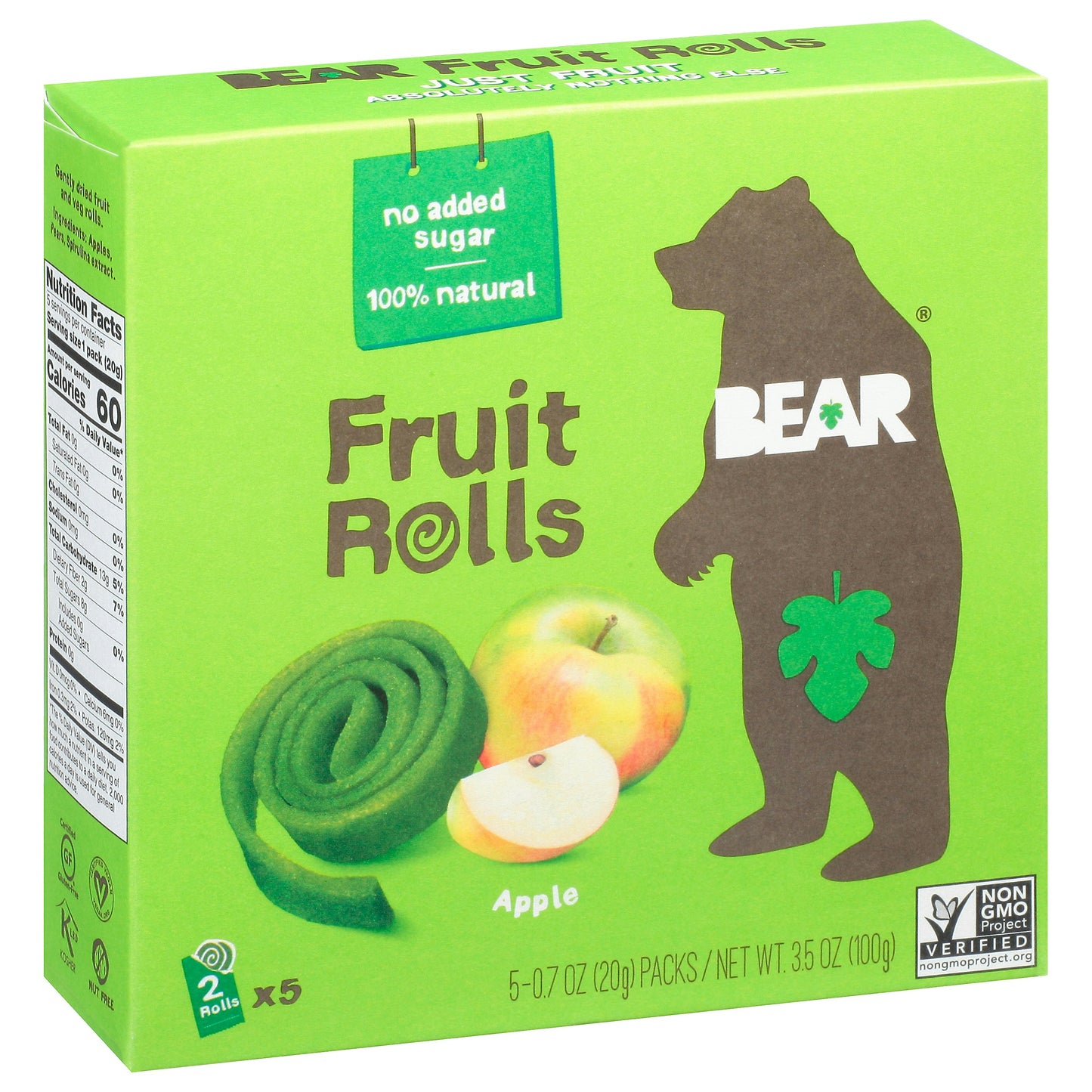 Bear Yoyo Fruit Roll Apple 3.5 oz (Pack of 6)