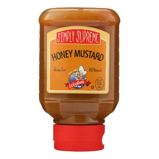 Woeber's Simply Supreme Honey Mustard 13 oz (Pack of 6)