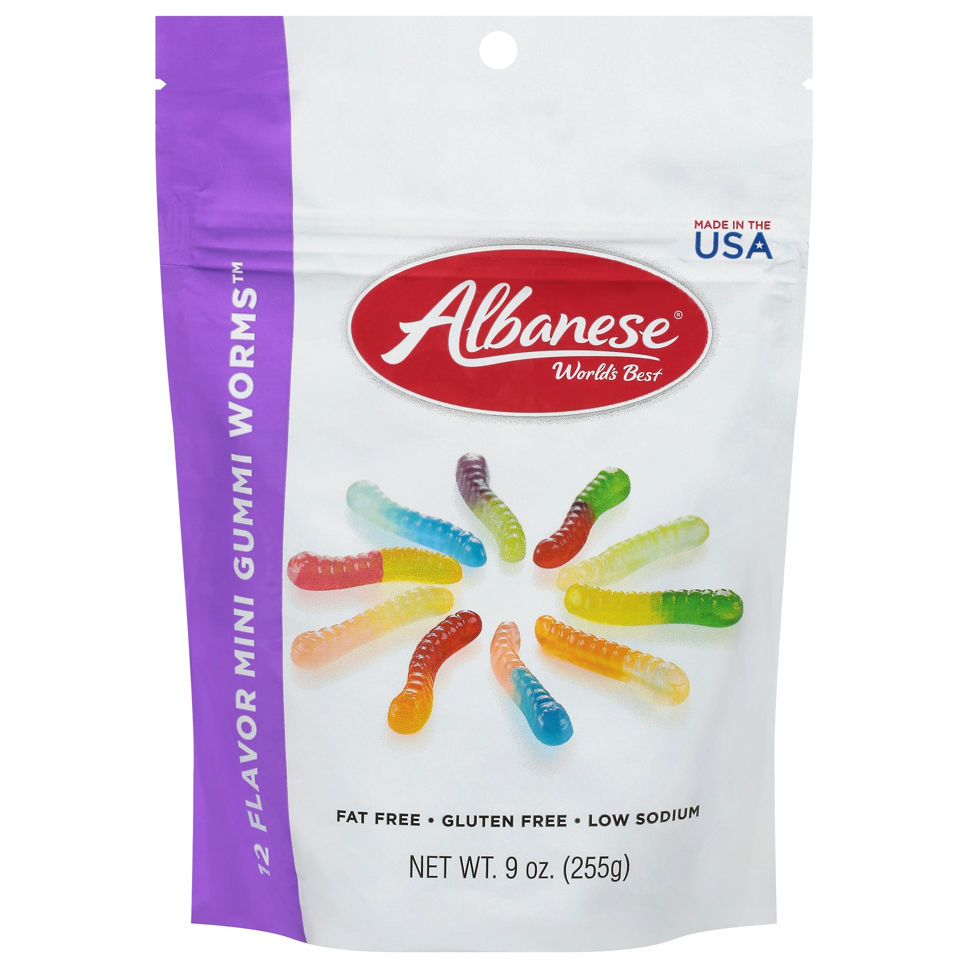 Albanese Gummi Worm Mini 12 Variety 9 Oz (Pack of 6)