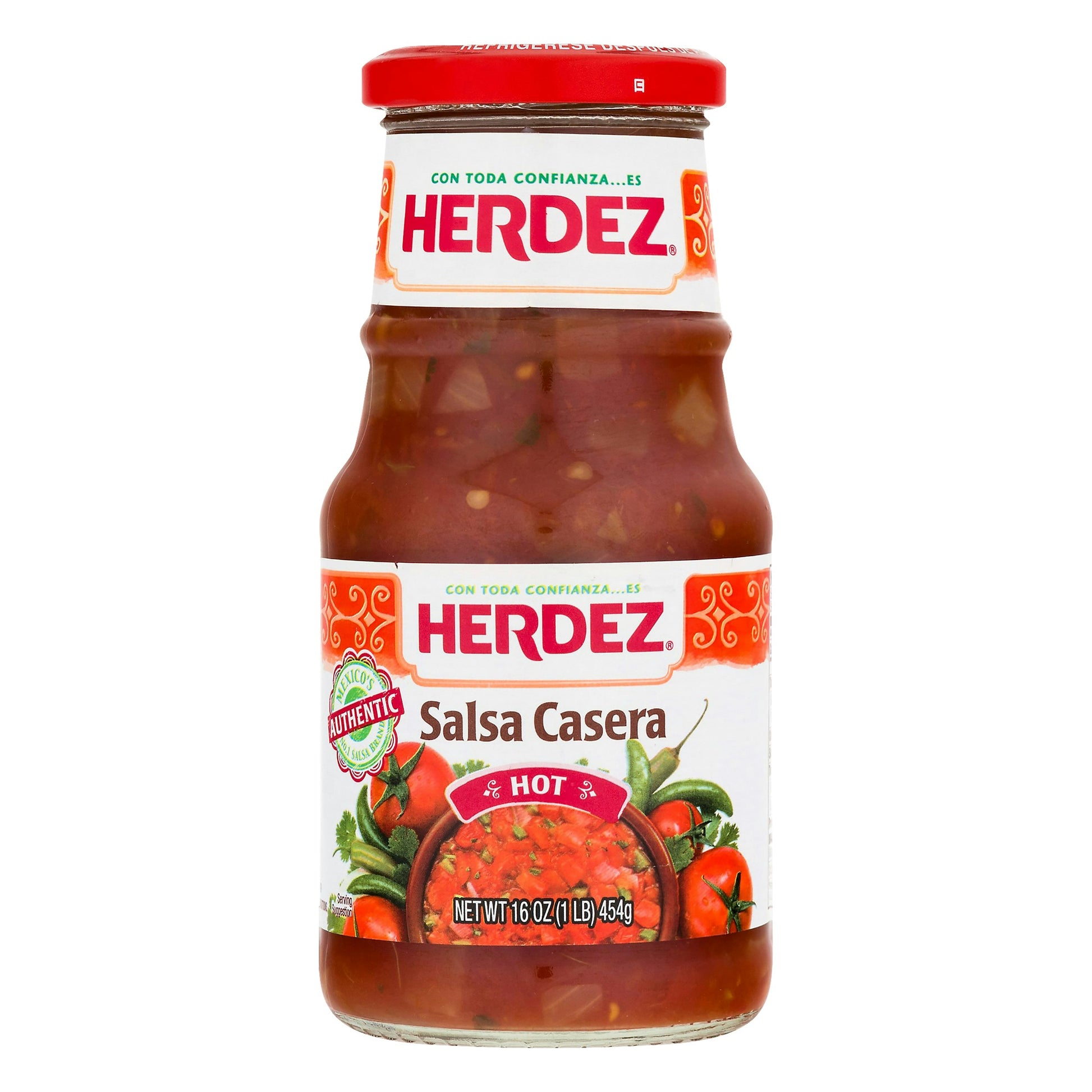 Herdez Salsa Casera Hot 16 oz (Pack Of 6)