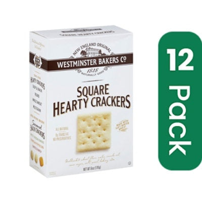 Westminster Cracker Hearty Squares 6 oz (Pack of 12)