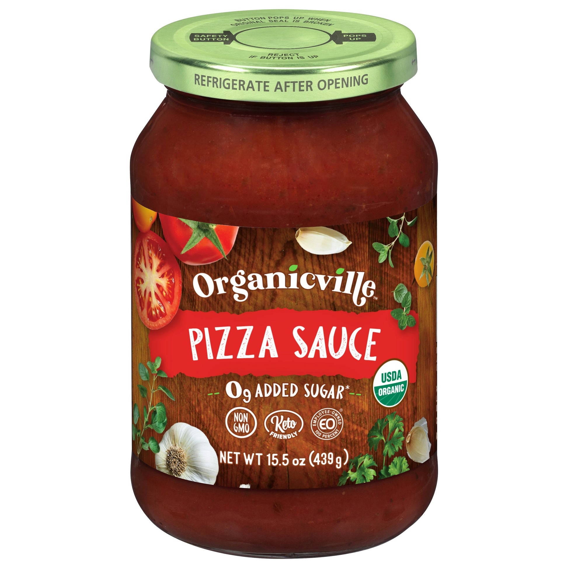 Organicville Sauce Pizza 15.5 Oz (Pack of 6)