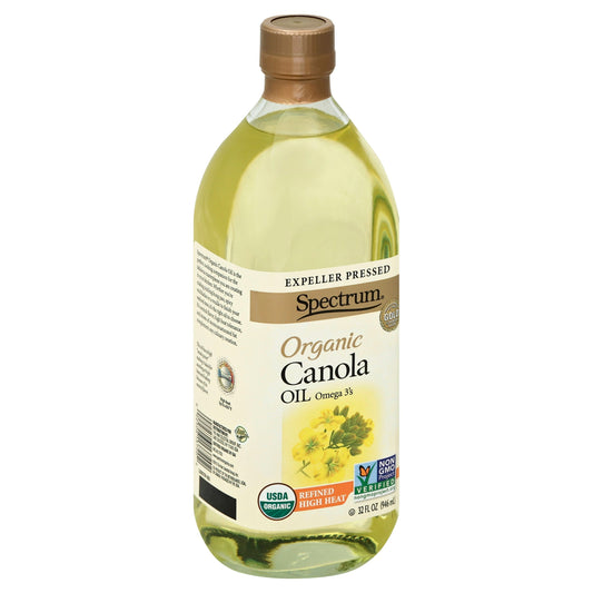 Spectrum Naturals Oil Canola Refined Organic 32 fl oz (Pack of 6)