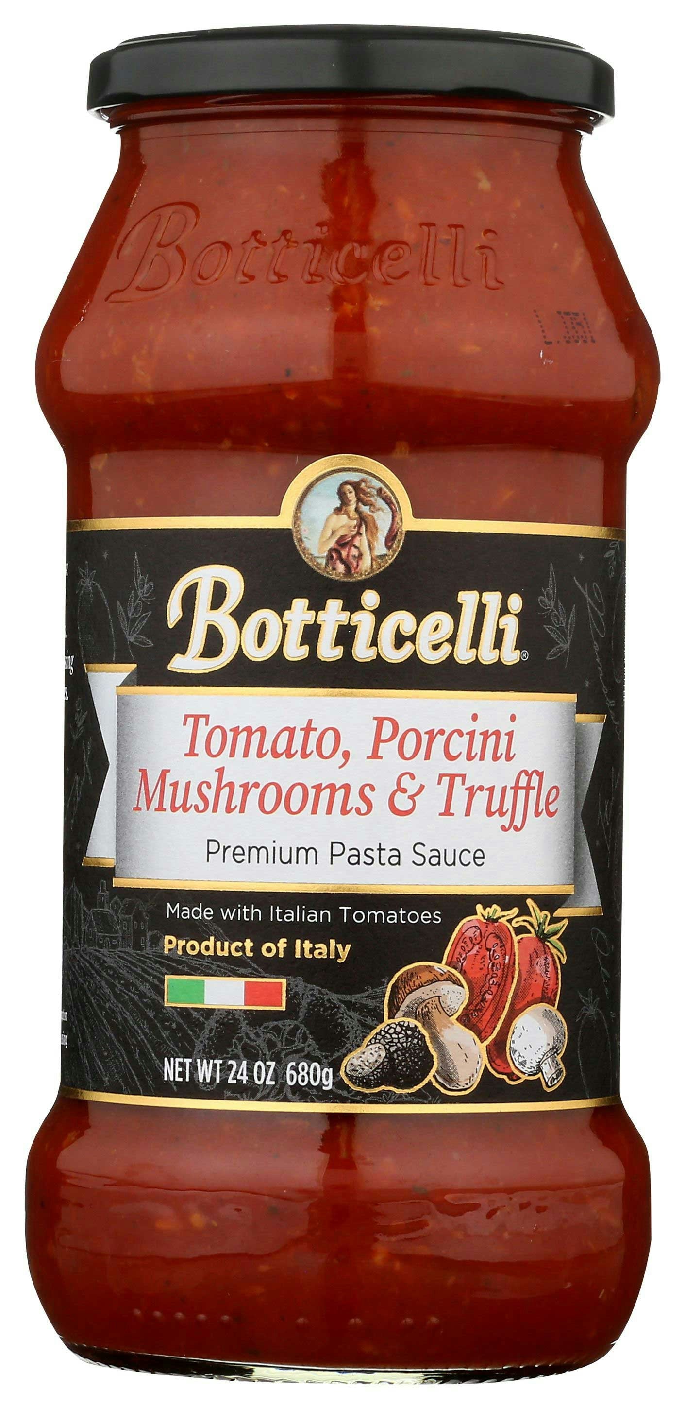 Botticelli Tomato Porcini Mushrooms and Truffle Pasta Sauce 24 Oz Pack of 6