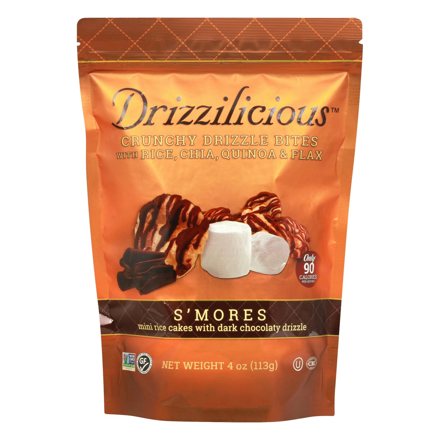 Drizzilicious Rice Crisp Mini Smores 4 Oz Pack of 6