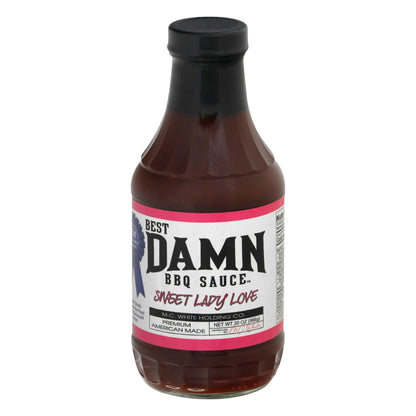 Best Damn BBQ Sauce Sauce BBQ Sweet Lady Love 20 oz (Pack of 6)