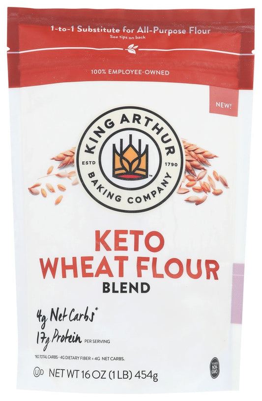 King Arthur Keto Flour Wheat 16 oz (Pack of 4)