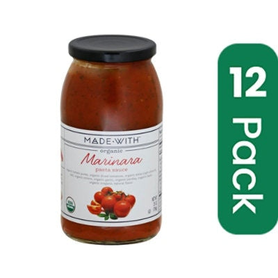 Made With Sauce Pasta Marinara Organic 24 oz (Pack of 12)