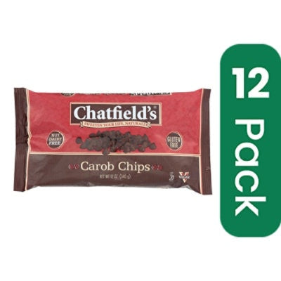 Chatfield's Dairy Free Carob Morsels 12 oz (Pack of 12)