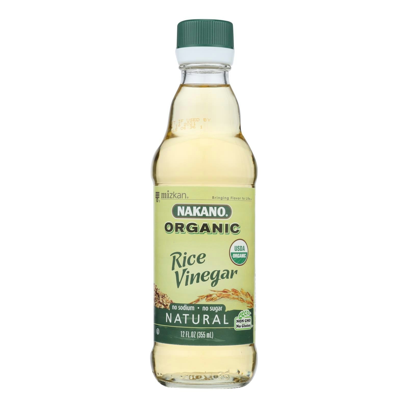 Nakano Vinegar - Organic - Natural Rice 12 oz (Pack of 6)