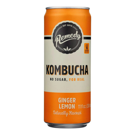 Remedy - Kombucha Ginger Lemon 11 fl. oz (Pack of 12)