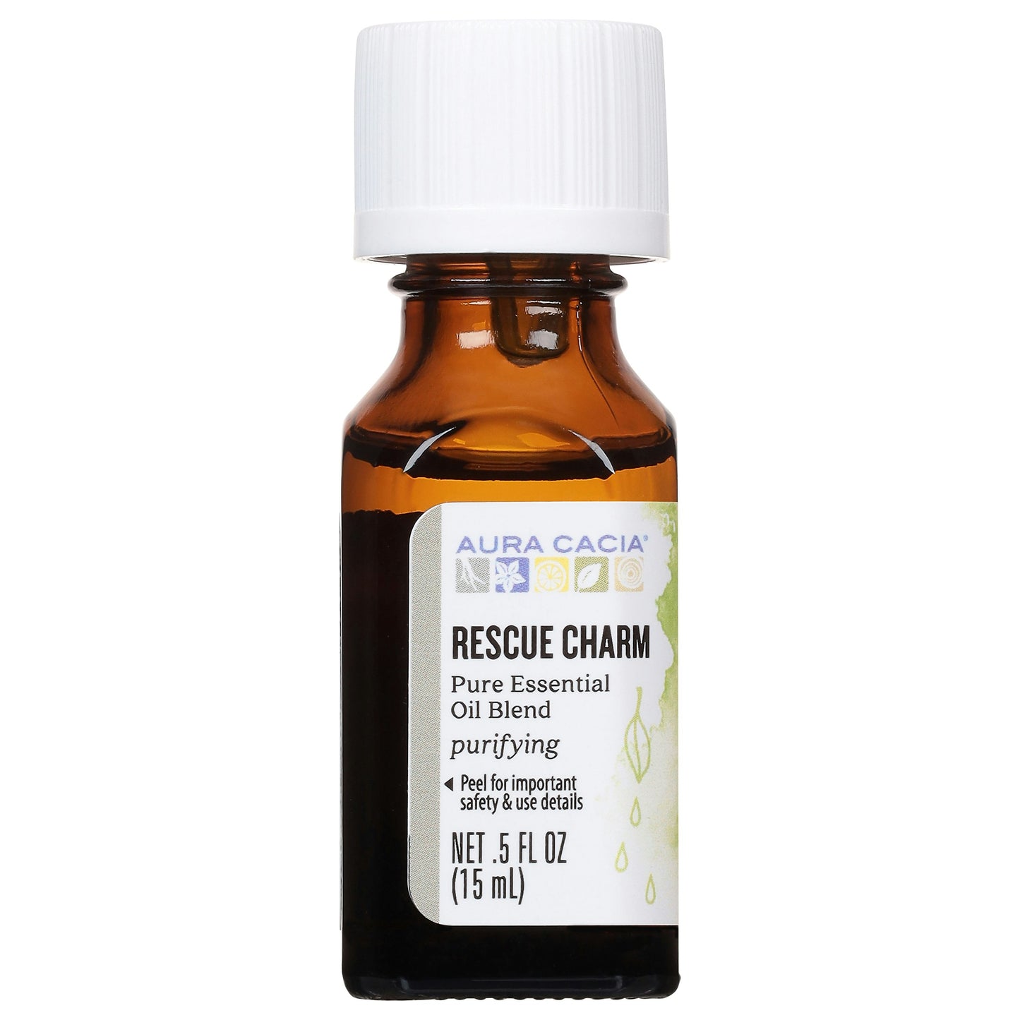 Aura Cacia Essential Oil Blend Rescue Charm 0.5 Oz