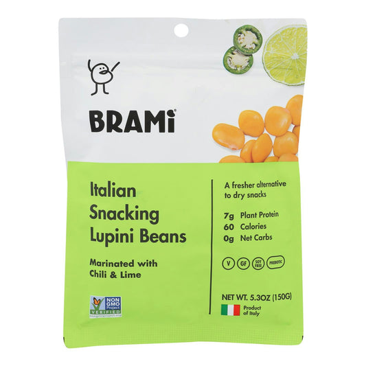 Brami Lupini Snack - Chili Lime Gluten Free 5.3 oz (Pack of 8)