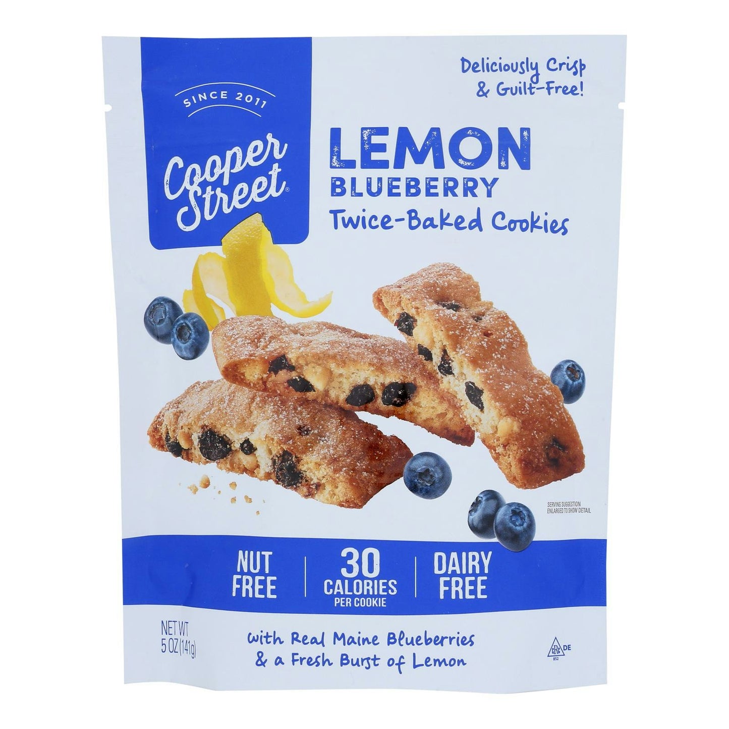 Cooper Street Cookies Michigan Blueberry 5 Oz Pack of 6