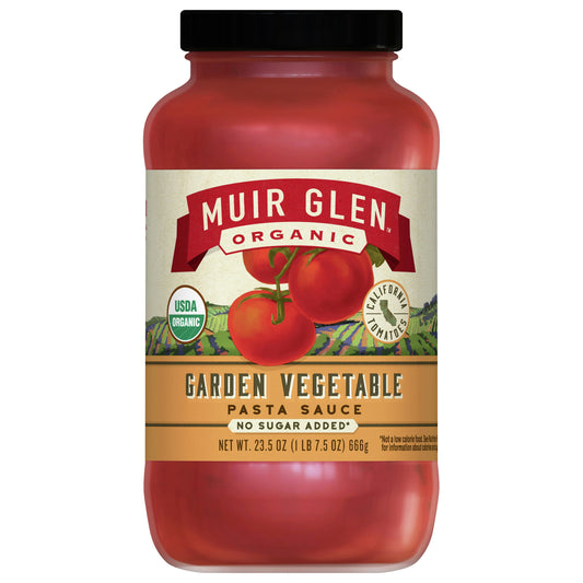 Muir Glen Sauce Garden Vegetable 23.5 Oz Pack of 12