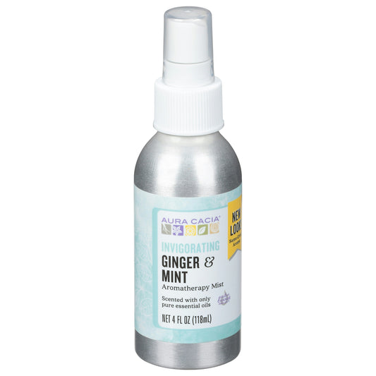 Aura Cacia Aroma Mist Invigorating Ginger Min 4 Oz (Pack of 3)