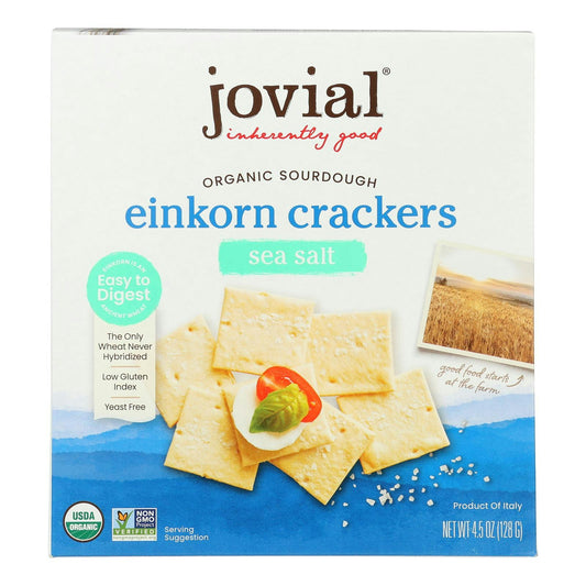 Jovial Cracker Sourdough Sea Salt - 4.5 oz (Pack of 10)