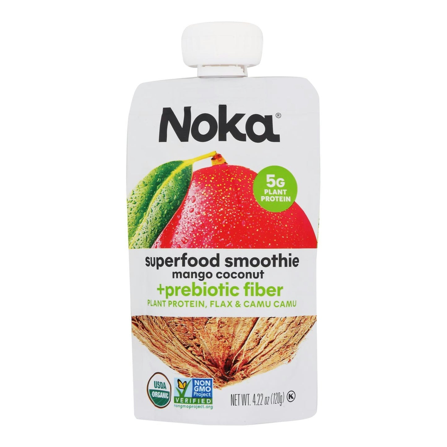 Noka Smoothie Mango Coconut - 4.22 oz (Pack of 6)