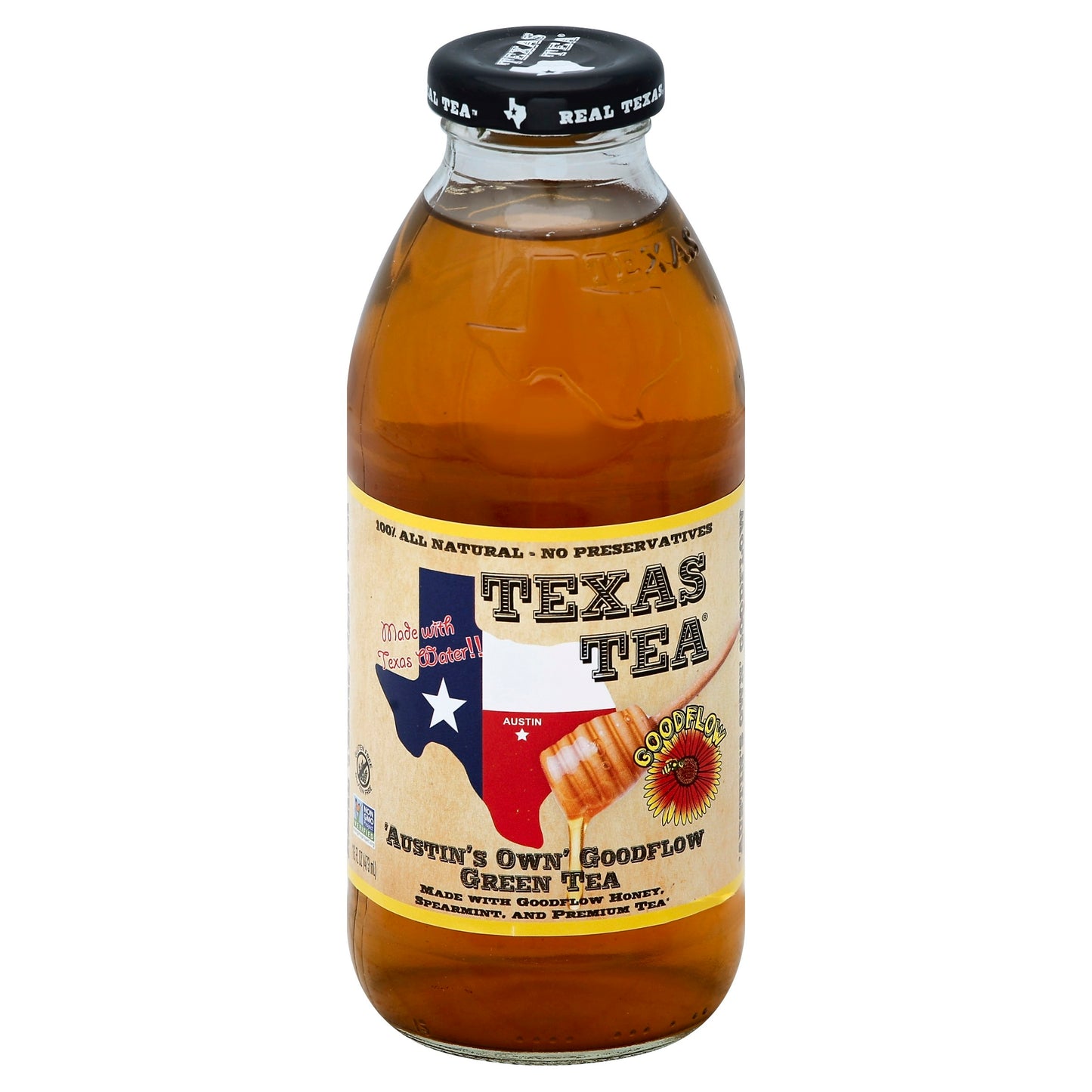 Texas Tea Tea Green Honey 16 Fo Pack of 12