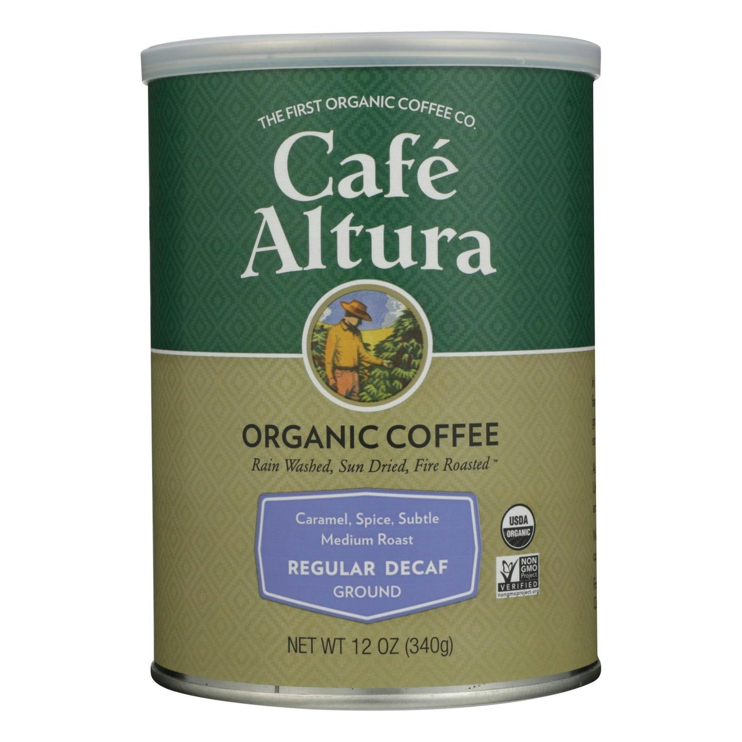 Cafe Altura - Organic Regular Roast Ground Coffee - Decaf - 12 oz (Pack of 6)