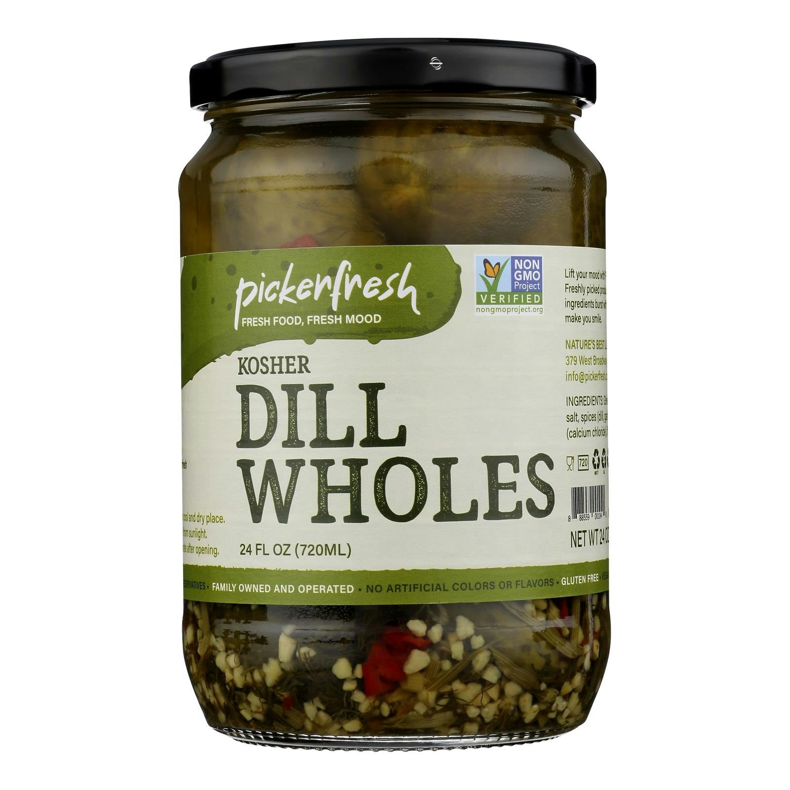 Pickerfresh - Dill Kosher Whole-24 OZ (Pack of 6)