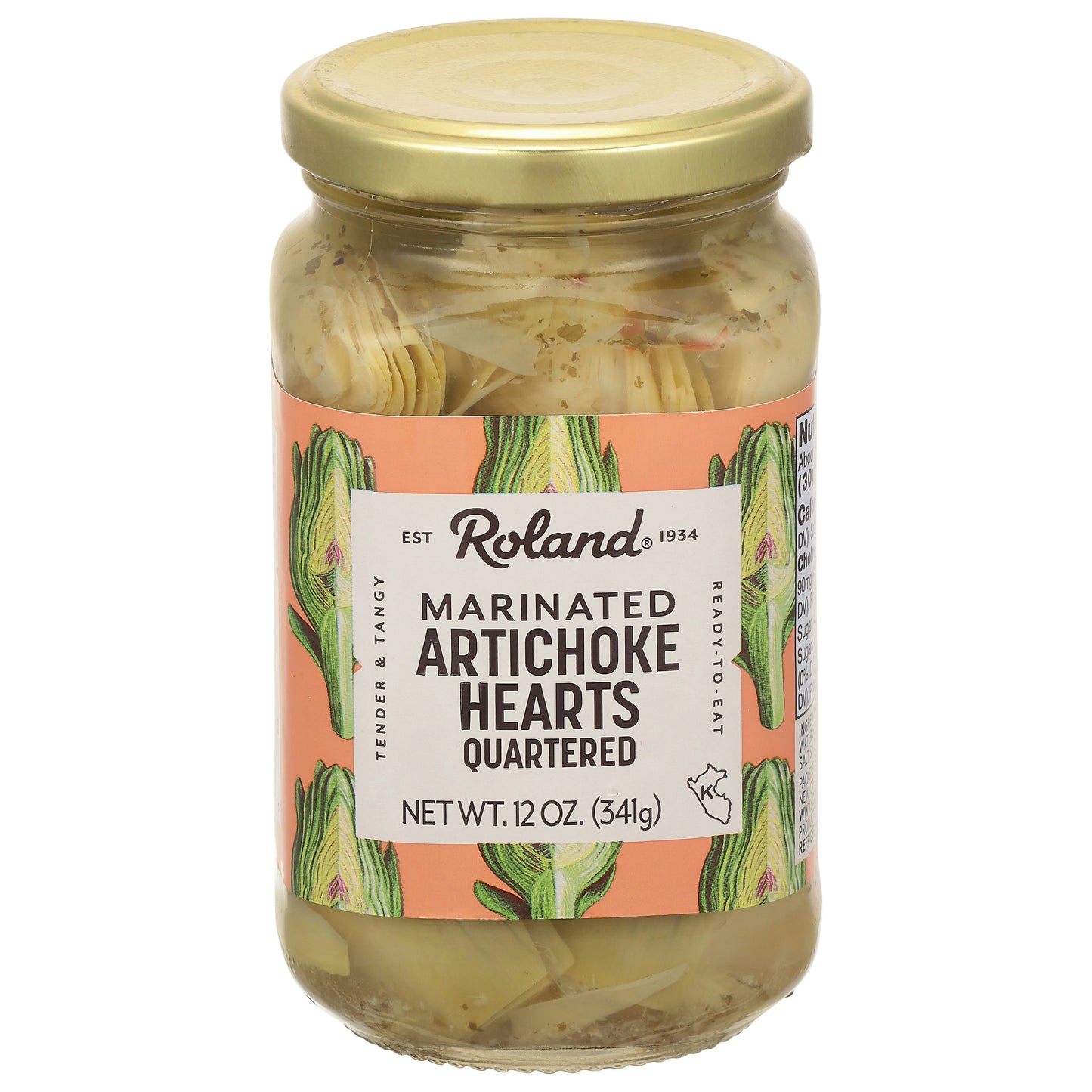 Roland Artichoke Hearts Marinated Quartered 12 Oz Pack of 12