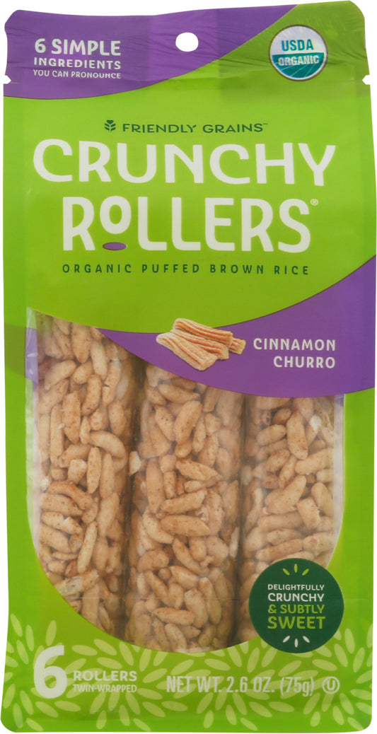 Friendly Grains Churros Crunch Roll Pouch 2.6 Oz (Pack of 8)