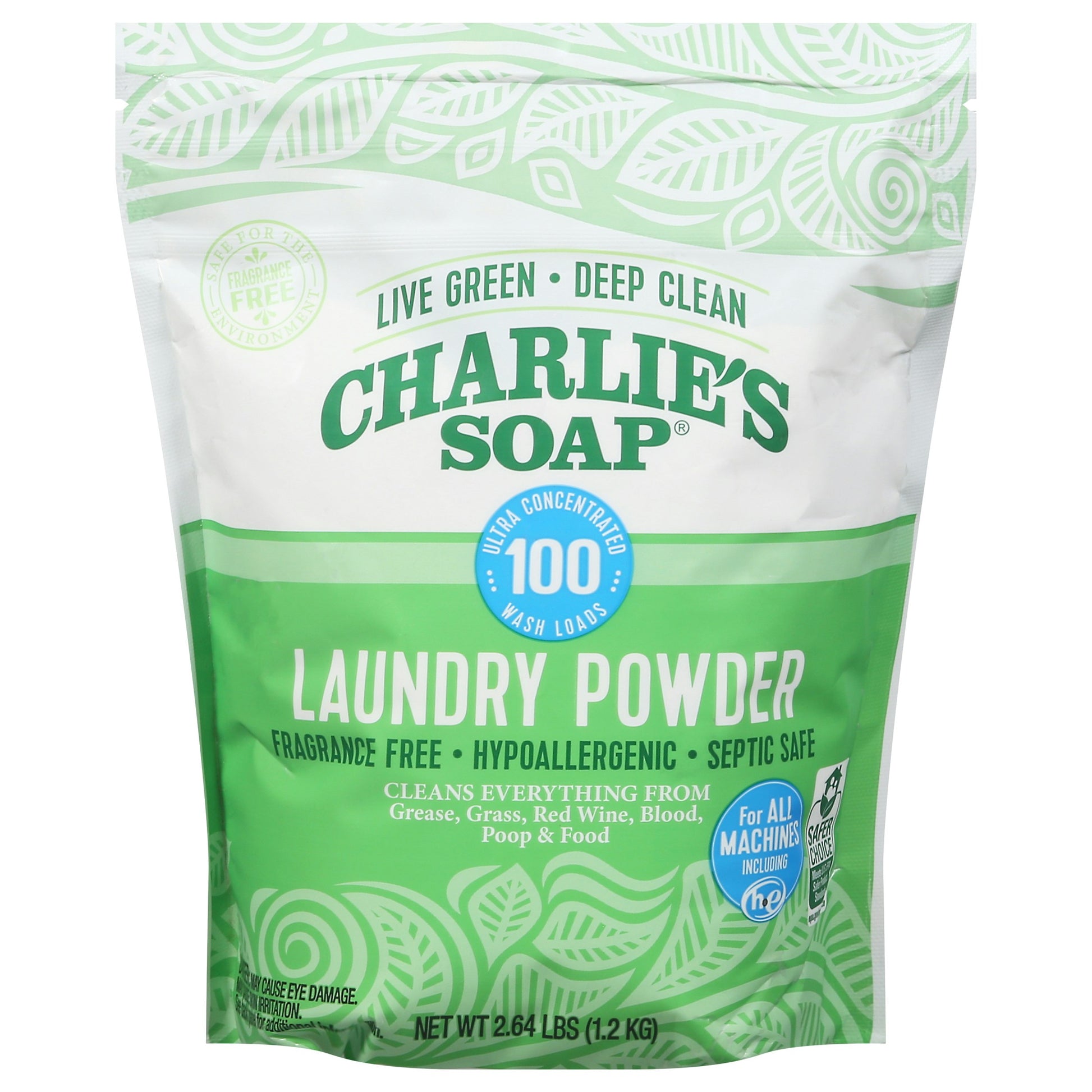 Charlies Soap Laundry Powder 2.64 Lb (Pack of 6)