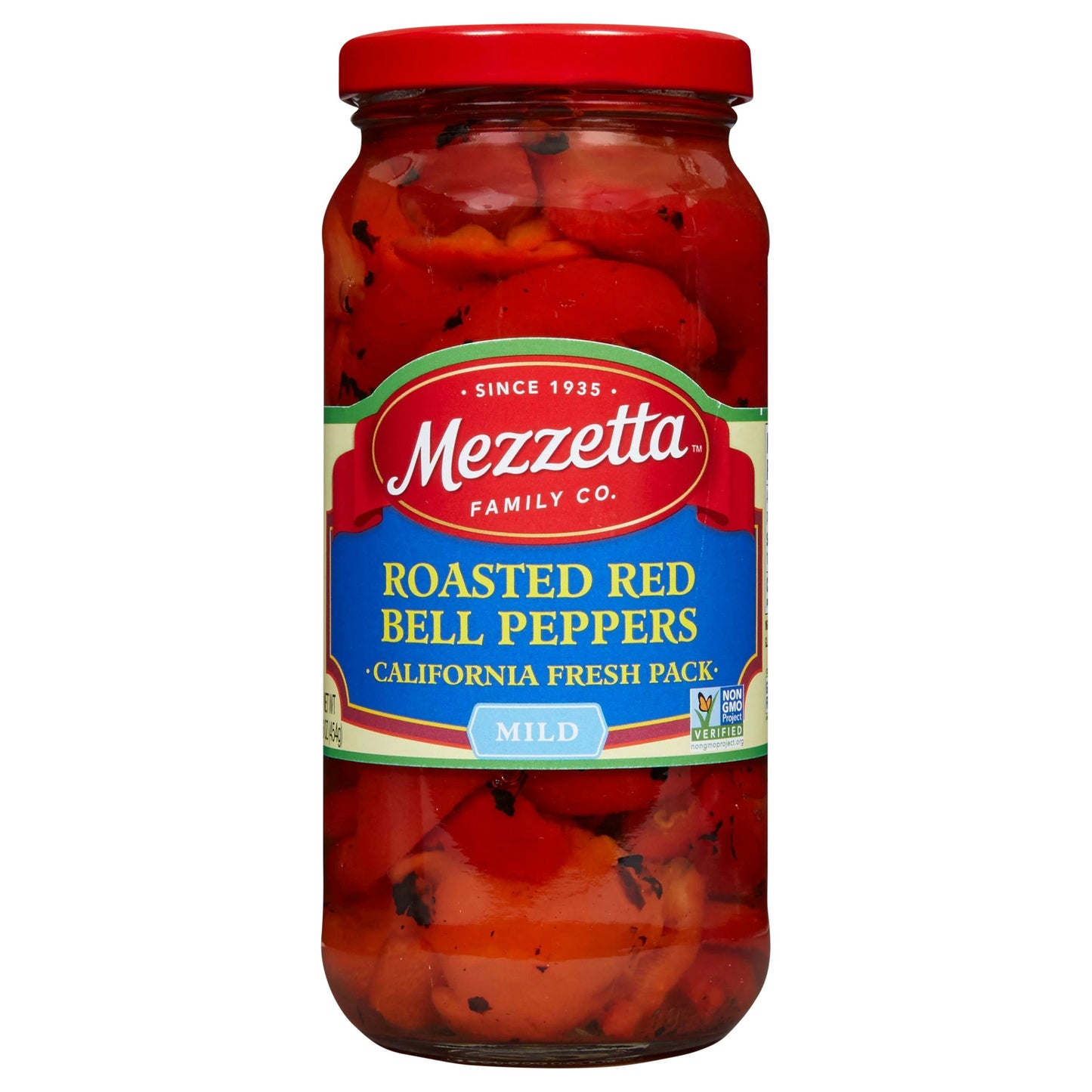 Mezzetta Roasted Red Bell Peppers 16 Oz Pack of 6