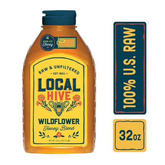 Local Hive Honey Wildflower 32 Oz Pack of 6