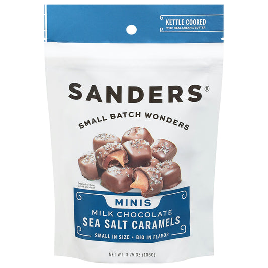 Sanders Bites Milk Chocolate Sea Salt Caramel 3.75 oz (Pack of 12)