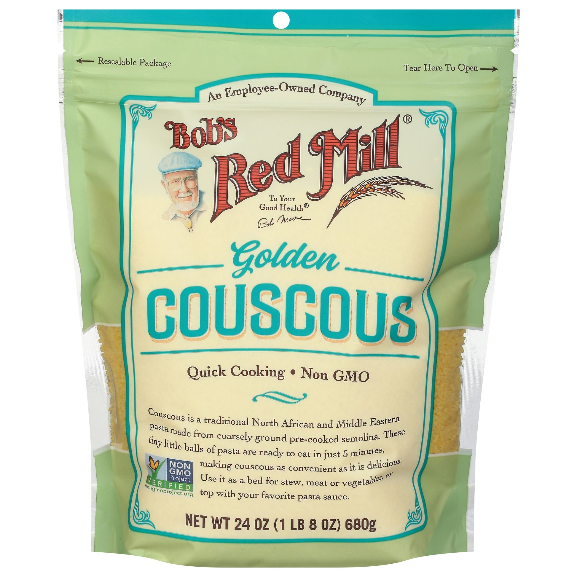 Bobs Red Mill Couscous Golden 24 oz (Pack of 4)
