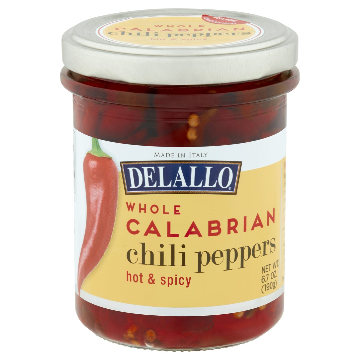 Delallo Peppers Calabrian Chili 6.7 oz (Pack Of 6)