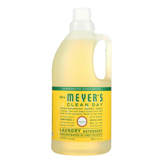 Mrs. Meyer's Clean Day - Laundry Detergent - Honeysuckle 64 fl oz (Pack of 6)