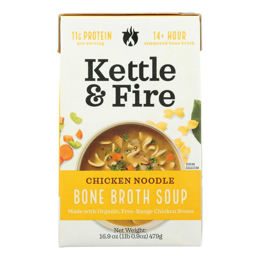 Kettle And Fire - Bone Broth Chicken Noddle 16.9 oz (Pack of 6)